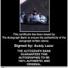 IndyCar series racing Buddy Lazier Certificate of Authenticity from The Autograph Bank
