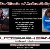 Olympic Volleyball Danielle Scott-Arruda Certificate of Authenticity from The Autograph Bank