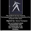 Olympic Fencing Hanna Thompson Certificate of Authenticity from The Autograph Bank