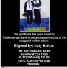 Olympic Volleyball Holly Mcpeak Certificate of Authenticity from The Autograph Bank