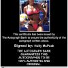 Olympic Volleyball Holly Mcpeak Certificate of Authenticity from The Autograph Bank