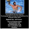 Olympic Water Polo Jeff Powers Certificate of Authenticity from The Autograph Bank