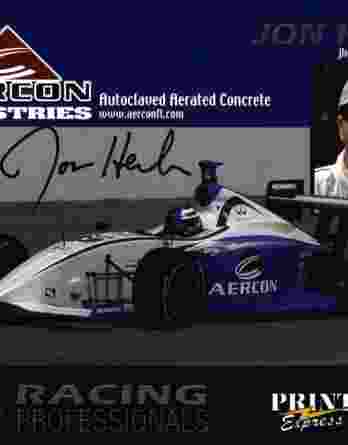 IndyCar series racing Jon Herb signed 8x10 photo