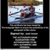Olympic Rowing Josh Inman Certificate of Authenticity from The Autograph Bank