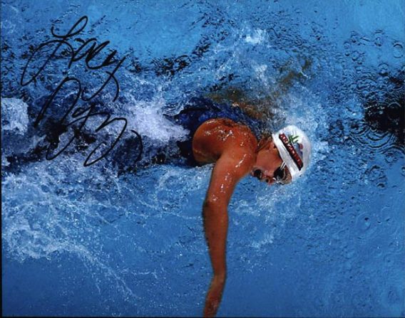 Olympic Swimming Lacey Nymeyer signed 8x10 photo