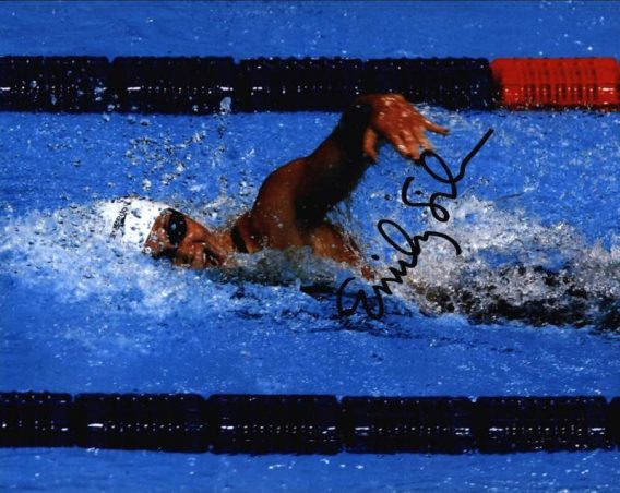 Olympic Swimming Lacey Nymeyer signed 8x10 photo