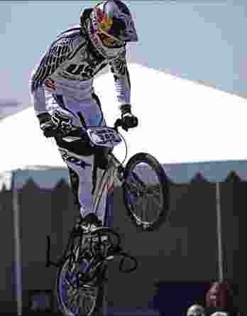 Olympic BMX Mike Day signed 8x10 photo