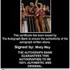 Olympic Volleyball Misty May Certificate of Authenticity from The Autograph Bank