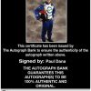 IndyCar series racing Paul Dana Certificate of Authenticity from The Autograph Bank