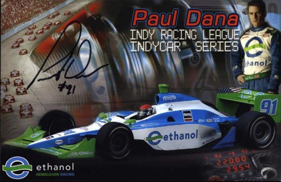 IndyCar series racing Paul Dana signed 8x10 photo