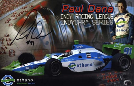 IndyCar series racing Paul Dana signed 8x10 photo