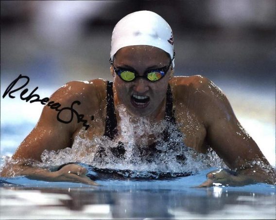 Olympic Swimming Rebecca Soni signed 8x10 photo