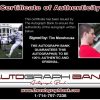 Olympic Fencing Tim Morehouse Certificate of Authenticity from The Autograph Bank