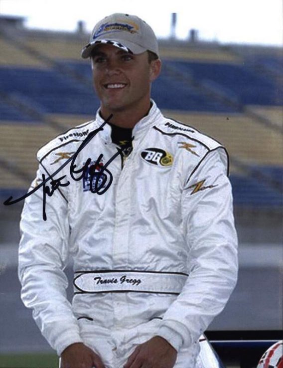 IndyCar series racing Travis Gregg signed 8x10 photo