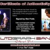 Ben Folds Certificate of Authenticity from The Autograph Bank