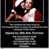 Billy Bob Thornton Certificate of Authenticity from The Autograph Bank