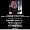 Charlie Puth Certificate of Authenticity from The Autograph Bank