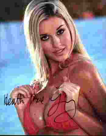 Heather Rae Young signed 8x10 poster