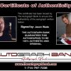 Jason Wade Certificate of Authenticity from The Autograph Bank