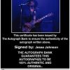 Jesse Johnson Certificate of Authenticity from The Autograph Bank