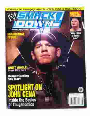 John Cena signed magazine