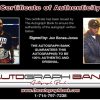 Jon Bones Jones Certificate of Authenticity from The Autograph Bank