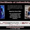Karen Gillan Certificate of Authenticity from The Autograph Bank