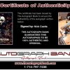 Nick Castle Certificate of Authenticity from The Autograph Bank