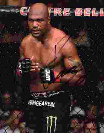 Quinton Rampage Jackson signed 8x10 poster