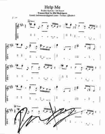 Richie Kotzen signed 8x10 poster