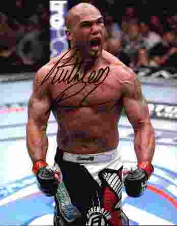 Robbie Lawler signed 8x10 poster