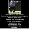 PGA golfer Shaun Micheel Certificate of Authenticity from The Autograph Bank