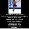 Olympic  Tara Lipinski Certificate of Authenticity from The Autograph Bank