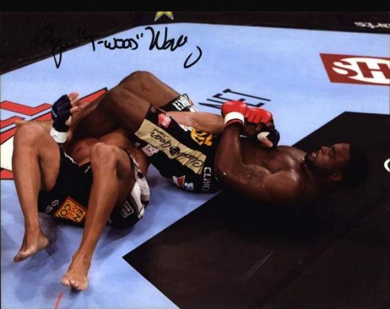 Tyron Woodley signed 8x10 poster