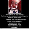 Bobcat Goldthwait Certificate of Authenticity from The Autograph Bank