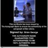 Brian George Certificate of Authenticity from The Autograph Bank