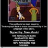 Dana Gould Certificate of Authenticity from The Autograph Bank