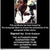 Ernie Hudson Certificate of Authenticity from The Autograph Bank