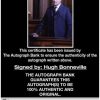 Hugh Bonneville Certificate of Authenticity from The Autograph Bank