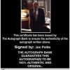 Jon Polito Certificate of Authenticity from The Autograph Bank