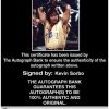 Kevin Sorbo Certificate of Authenticity from The Autograph Bank