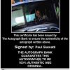 Paul Giamatti Certificate of Authenticity from The Autograph Bank