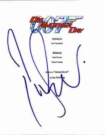 Pierce Brosnan signed 8x10 poster