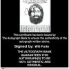 Will Forte Certificate of Authenticity from The Autograph Bank