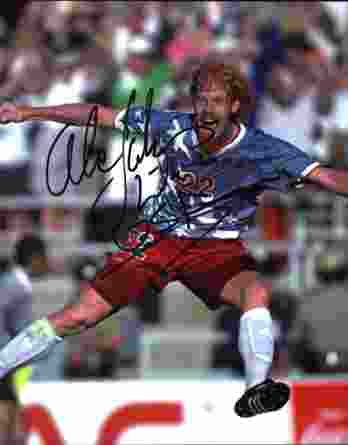 Olympic soccer Alexi Lalas signed 8x10 photo
