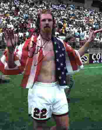 Olympic soccer Alexi Lalas signed 8x10 photo