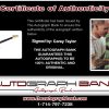 Corey Taylor Certificate of Authenticity from The Autograph Bank