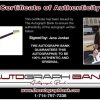 Jana Jordan certificate of authenticity from The Autograph Bank