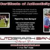 Olympic soccer Kate Markgraf Certificate of Authenticity from The Autograph Bank