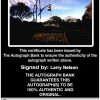 PGA golfer Larry Nelson Certificate of Authenticity from The Autograph Bank